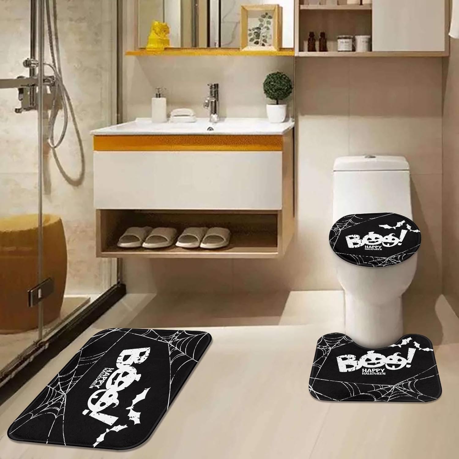 Arttown Happy Halloween Bathroom Set 4 Pcs