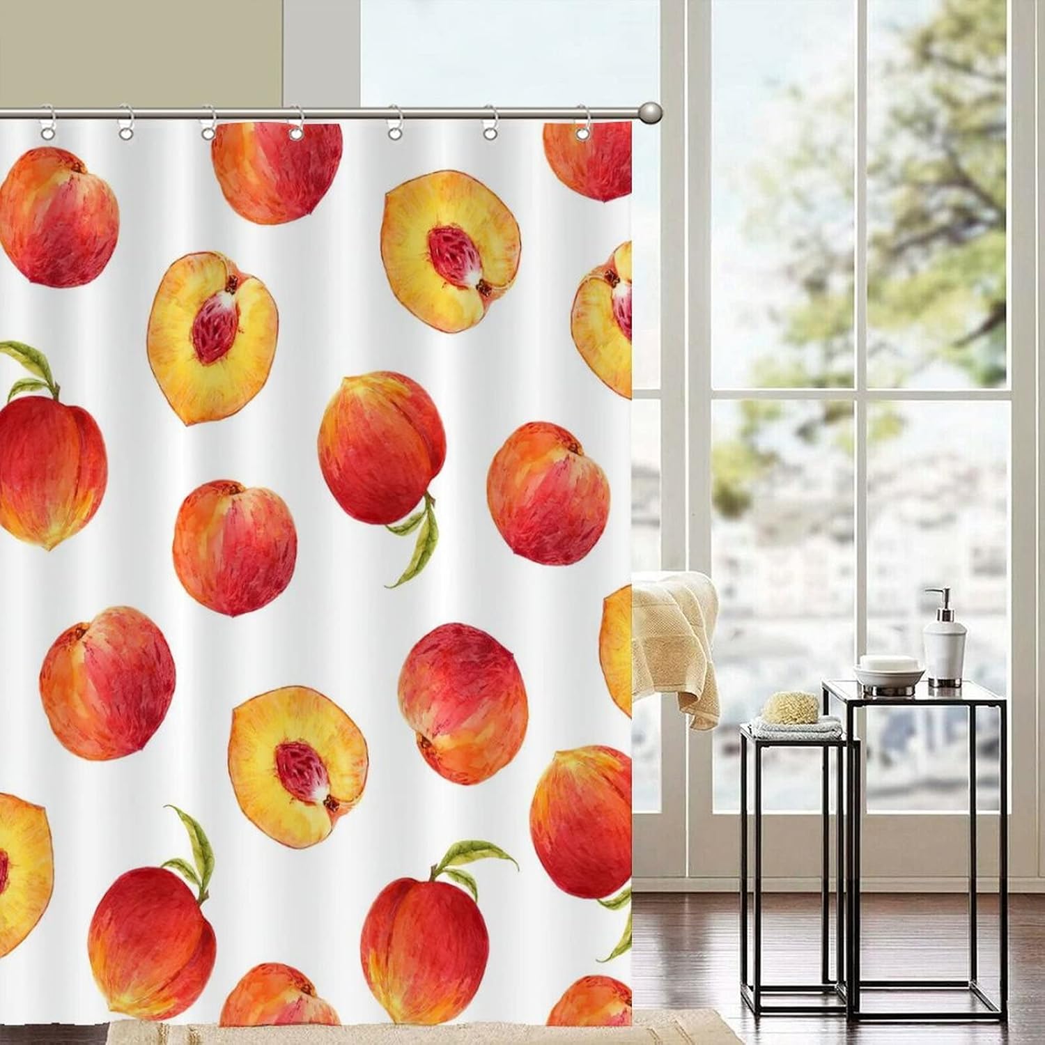 Funny Fruit Shower Curtain Liner Set 59 x 71