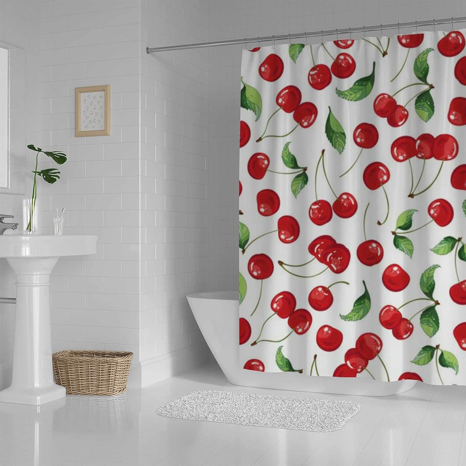 CHIGUA Waterproof Shower Curtain Set with Durable Hooks