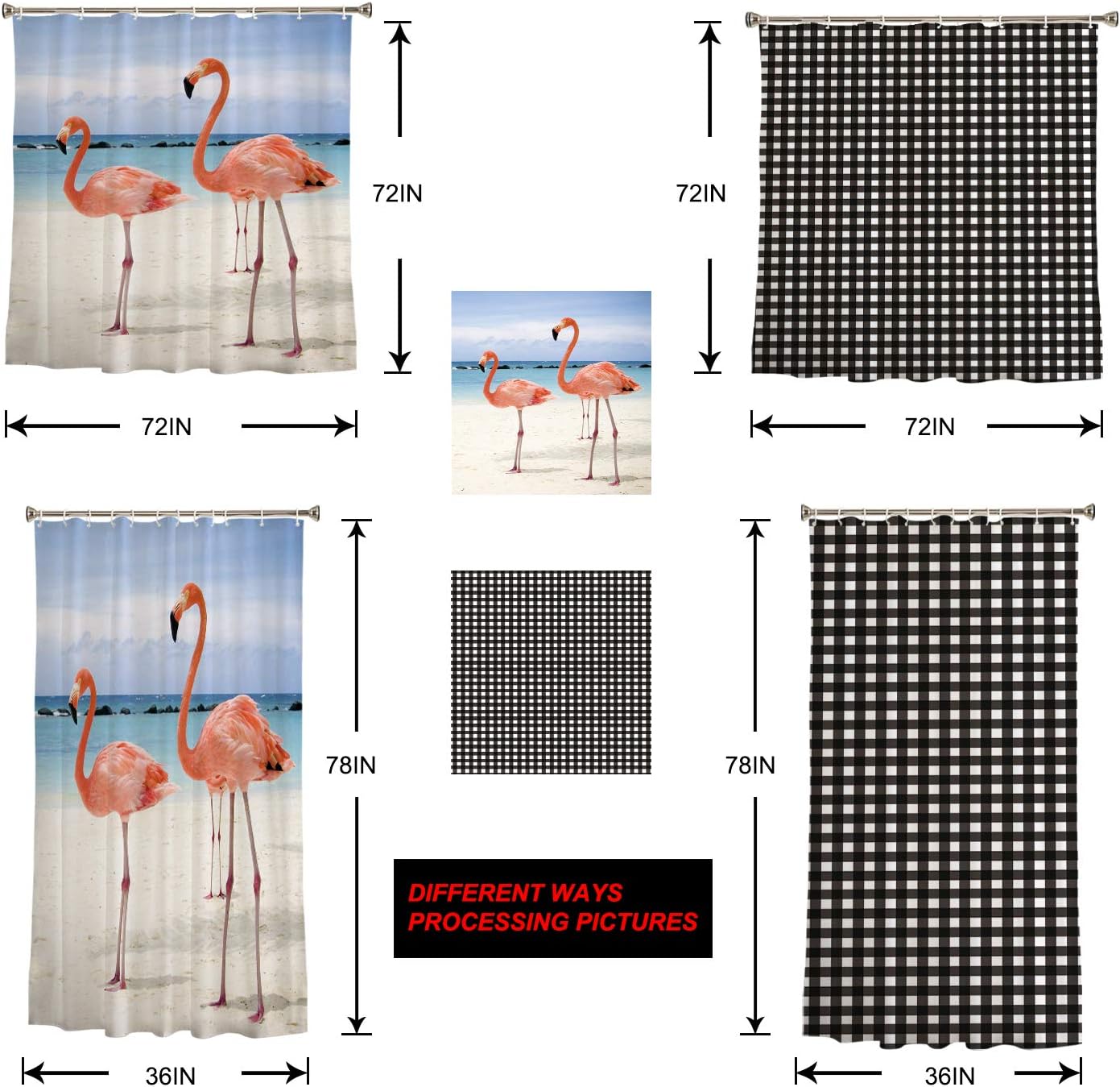 Hello Spring Polyester Shower Curtain 72x84 Inches