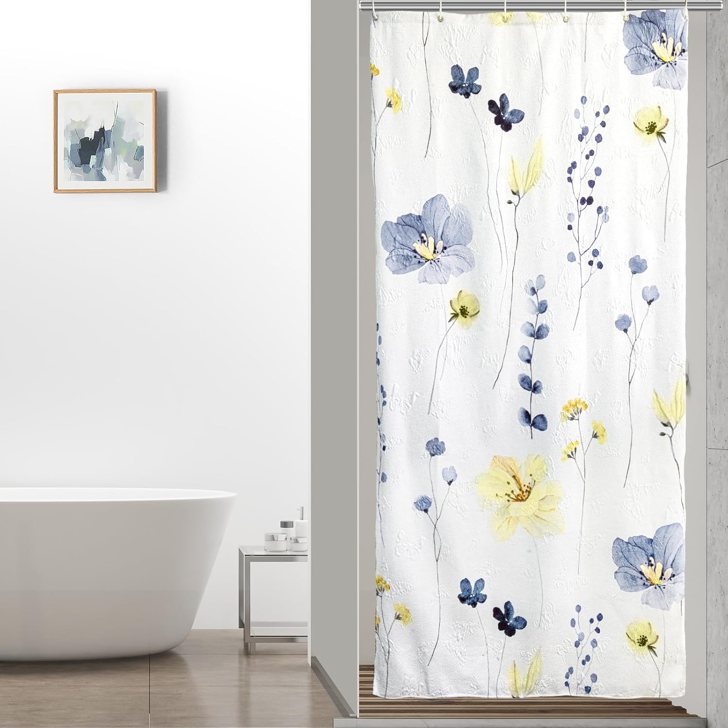 QiyI 36x72 Small Stall Shower Curtain Set