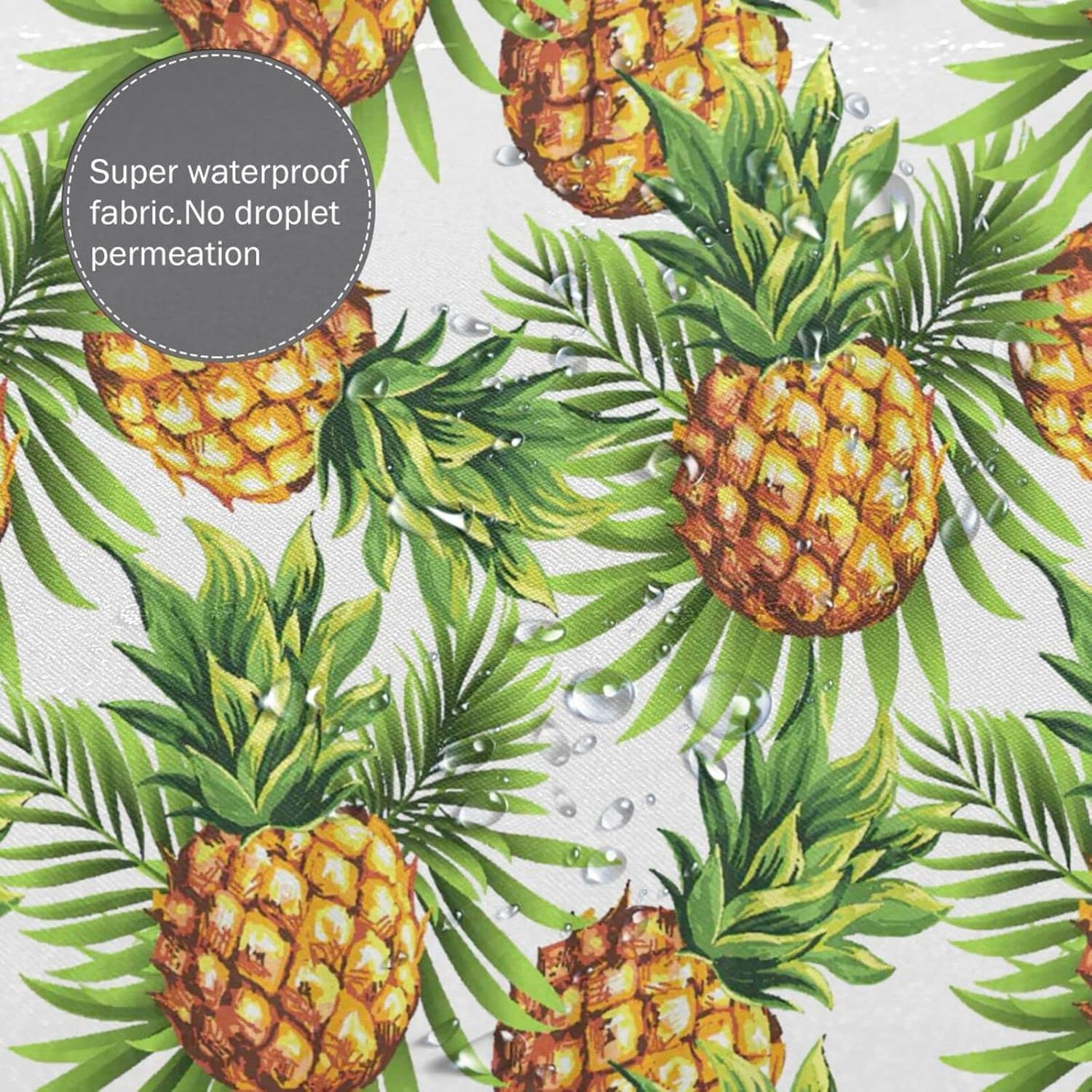 Banonaty Pineapple Shower Curtain 60x72 in