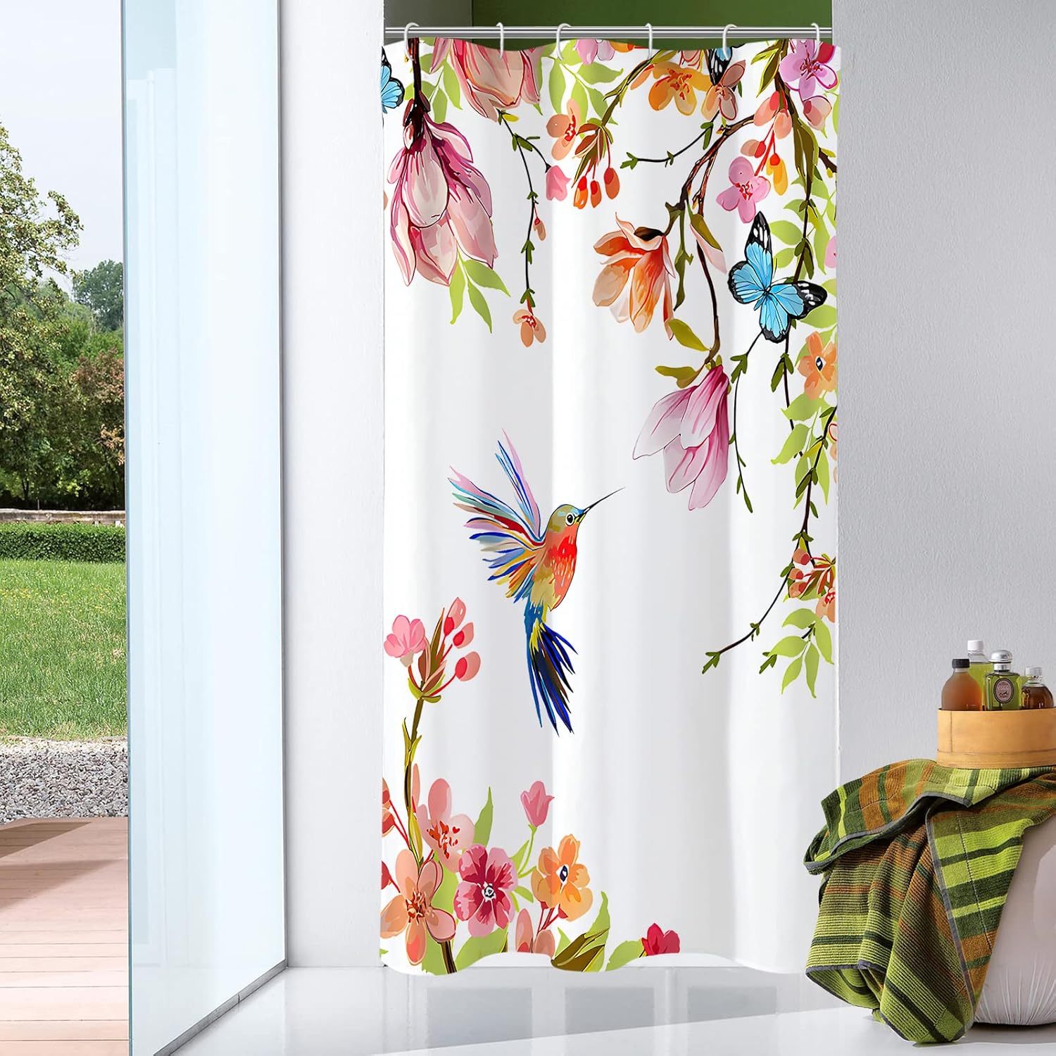 Gibelle Small Stall Shower Curtain 36x72 with Hooks