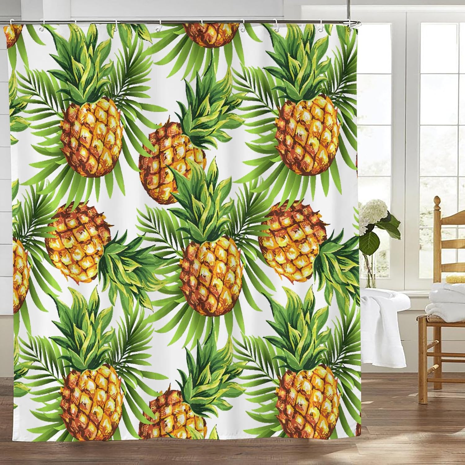 Banonaty Pineapple Shower Curtain 60x72 in