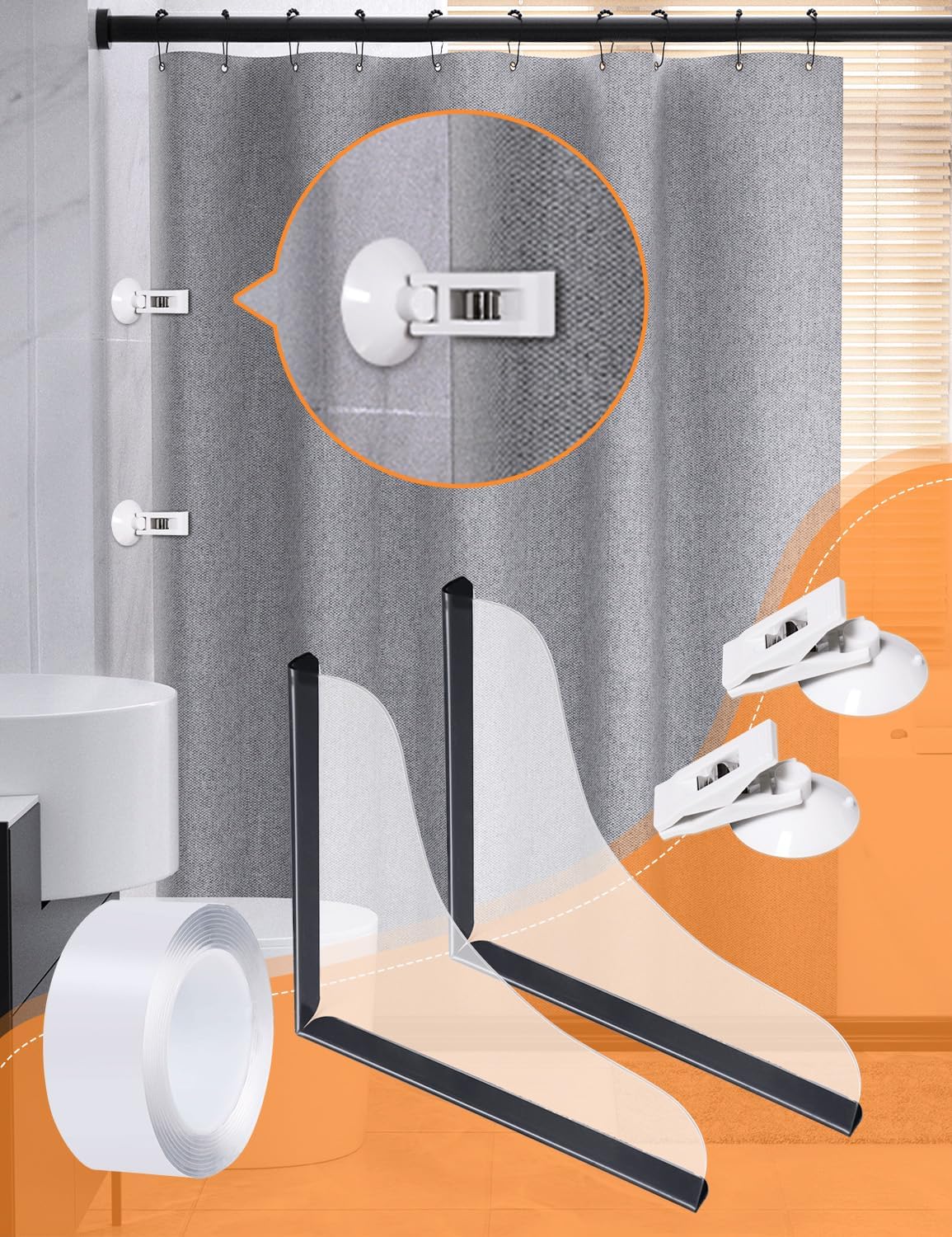 MarginZen Splash Guard 2 Pack for Bathtub 1