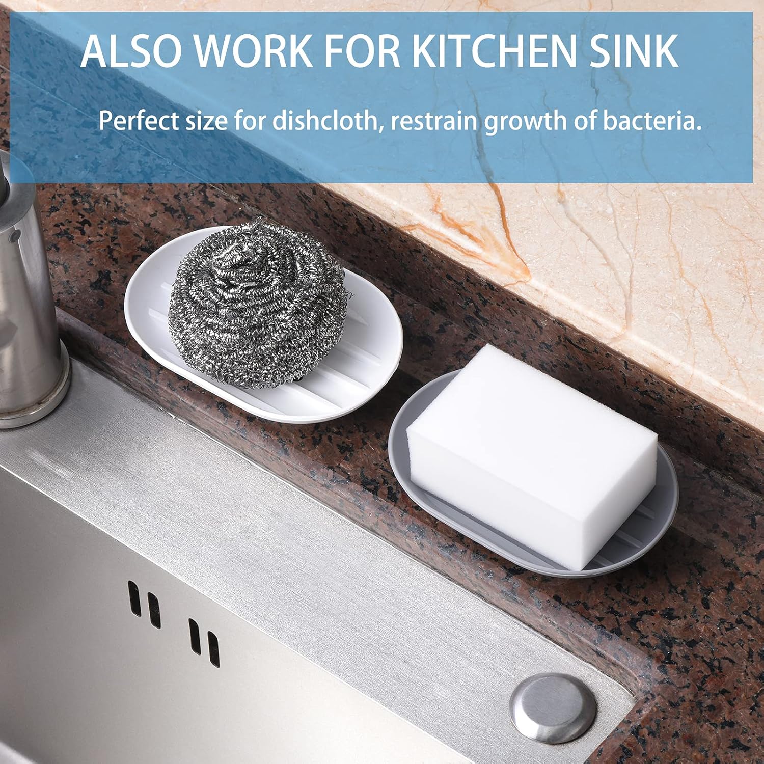 Luckyiren Bathroom Soap Dish Holder Stand Saver Tray
