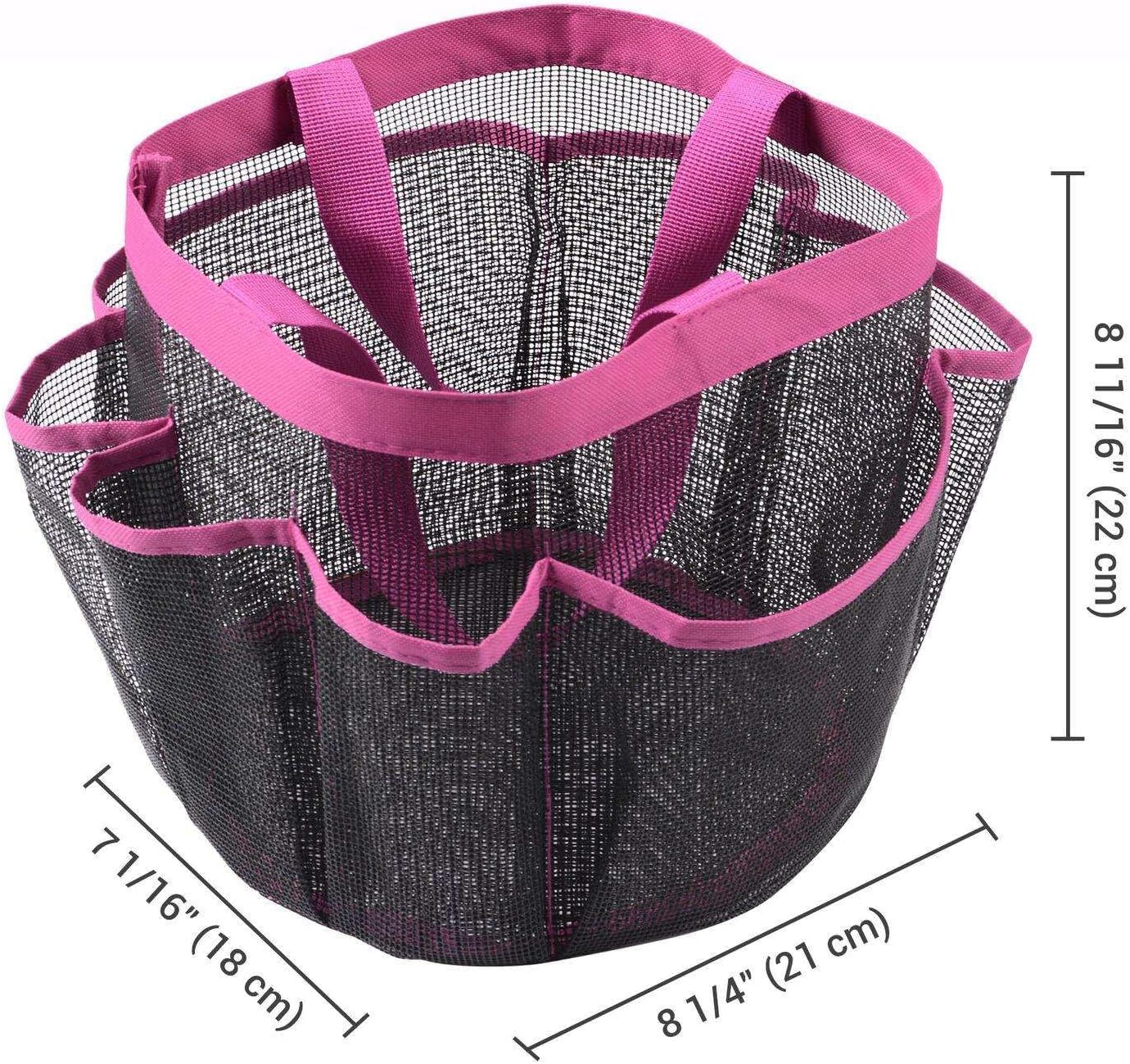 FINANCIALLY LIT 2-Pack Portable Mesh Shower Caddy