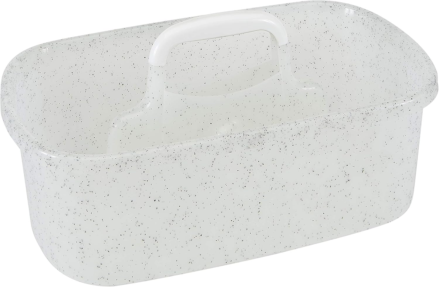 Simplify Bath Bliss Granite Look Shower Caddy in White 1