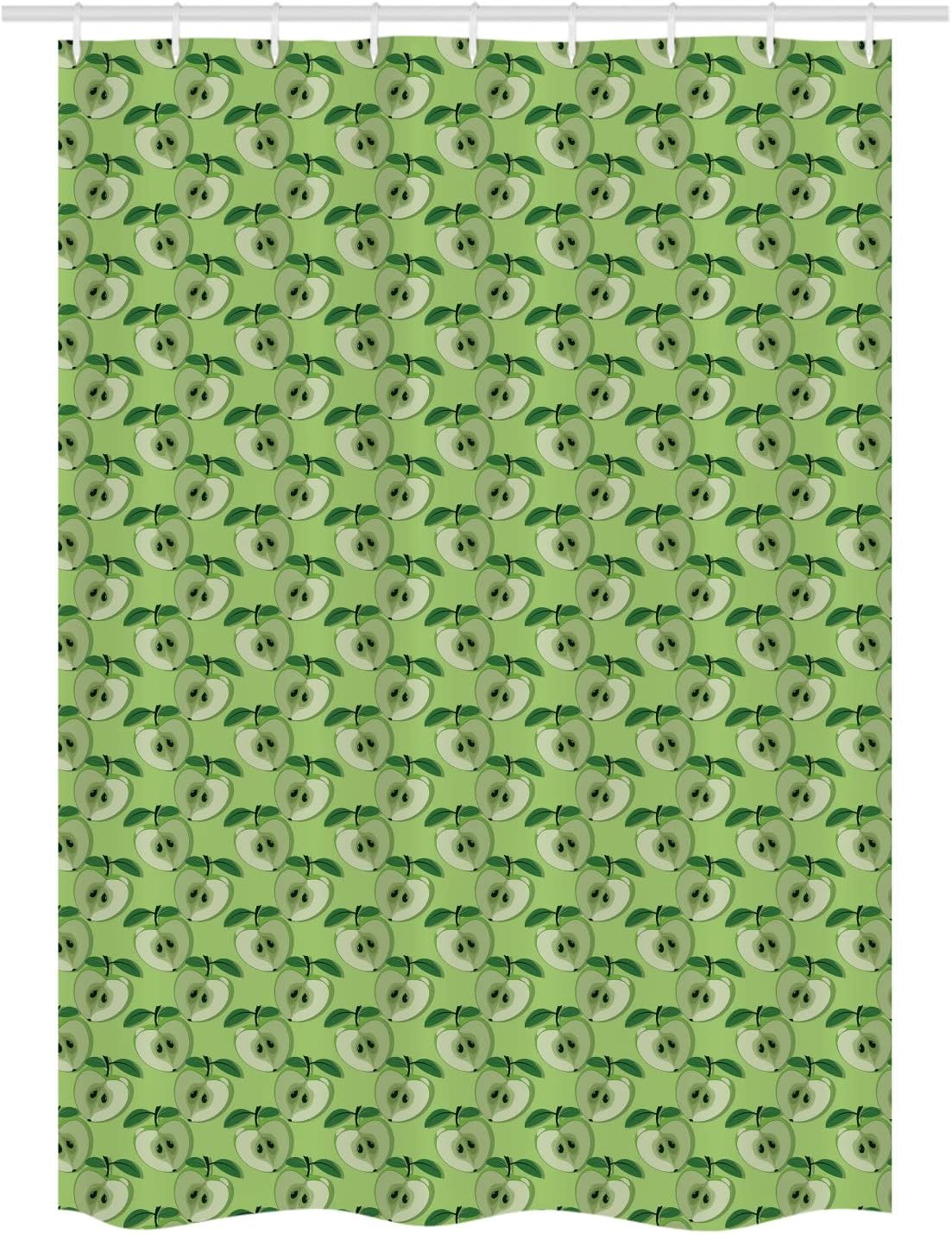 Ambesonne Fruit Art Stall Shower Curtain Set Green 54x78