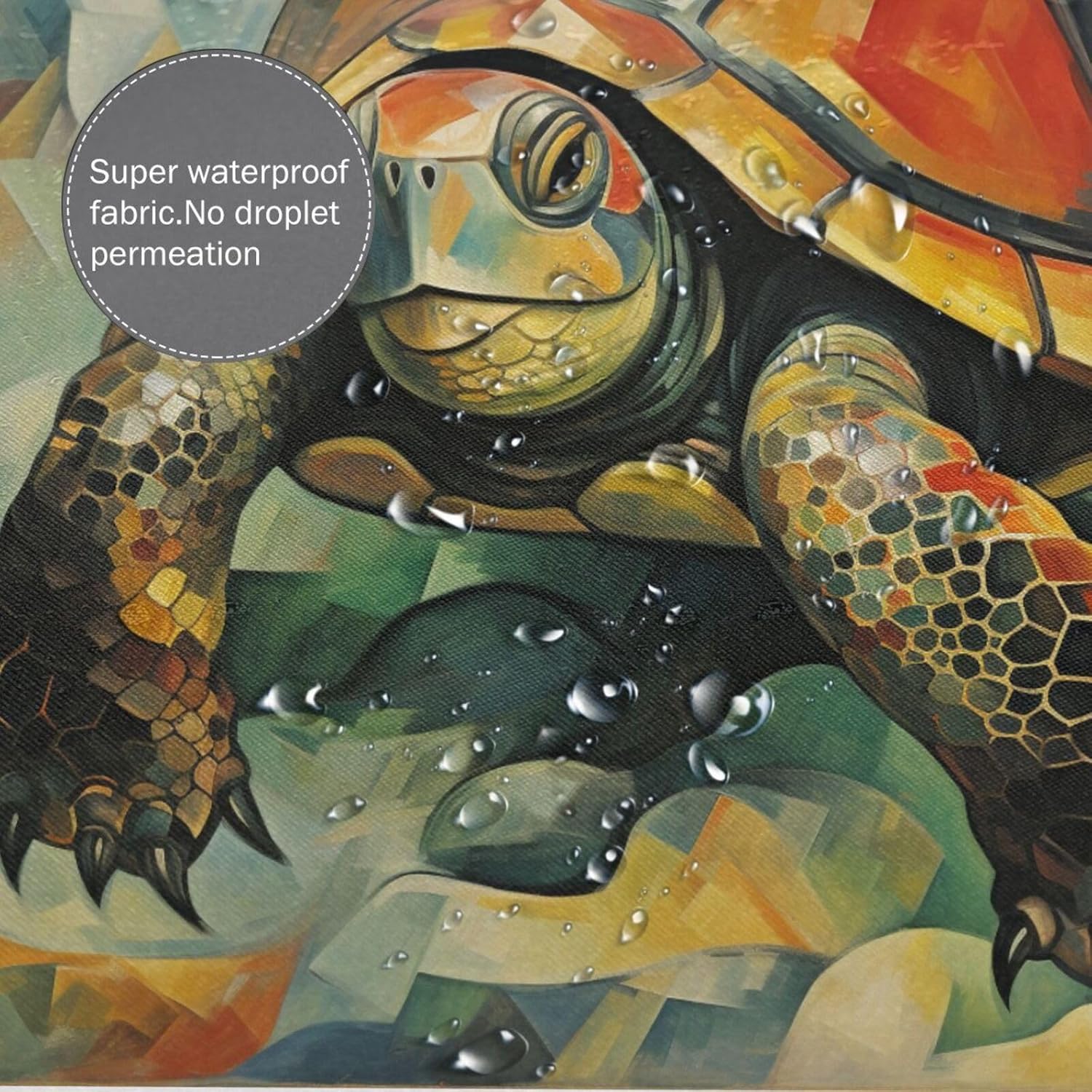 DAOWANGZUO Sea Turtle Shower Curtain Set