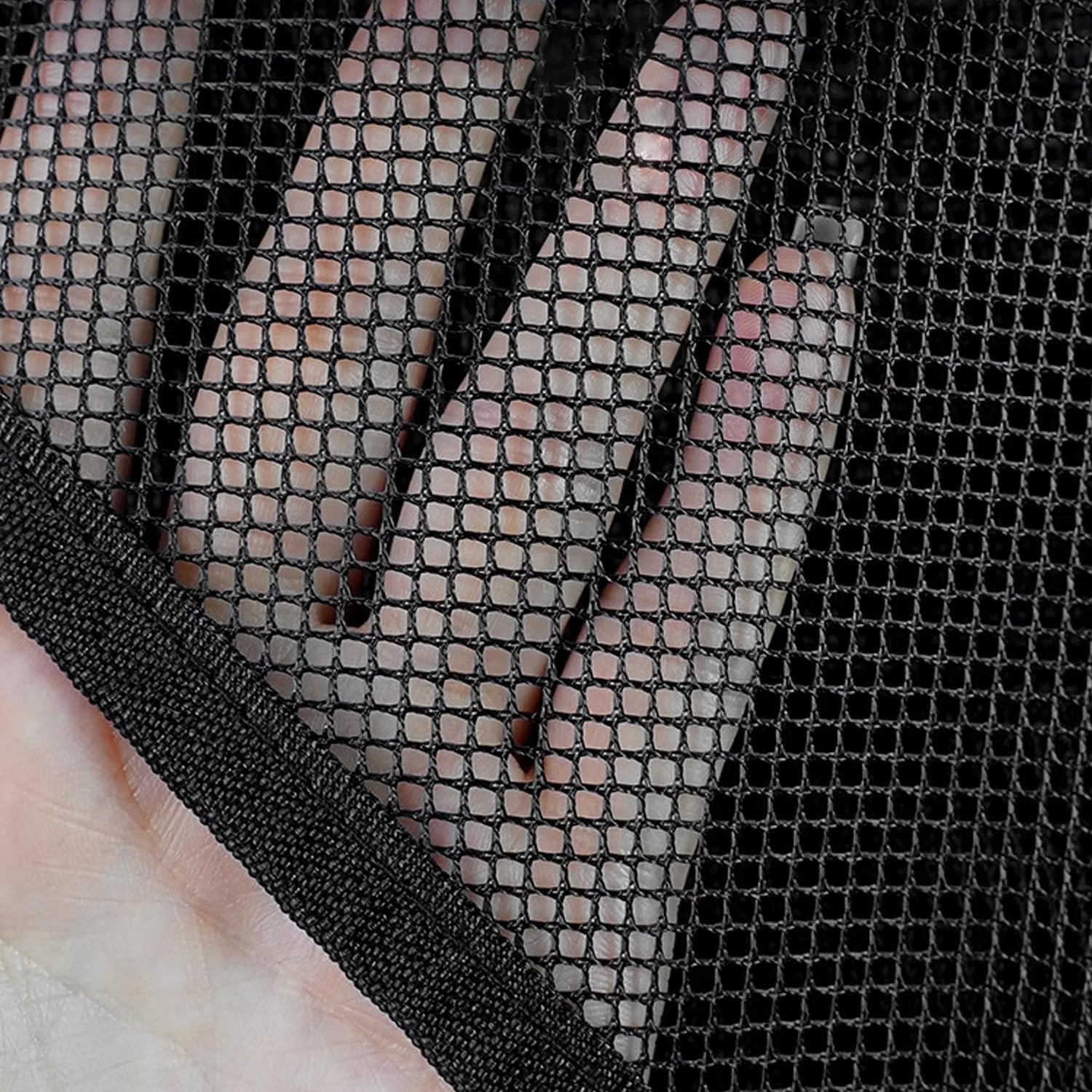 Pebipoo Mesh Shower Caddy Bag with 7 Pockets - Black