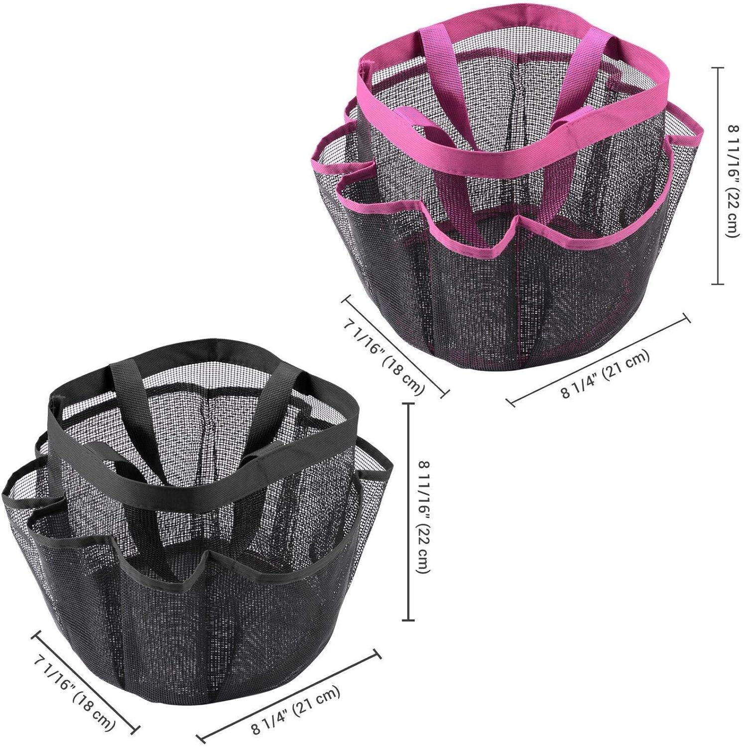 FINANCIALLY LIT LKOP 2 Pack Mesh Shower Caddy