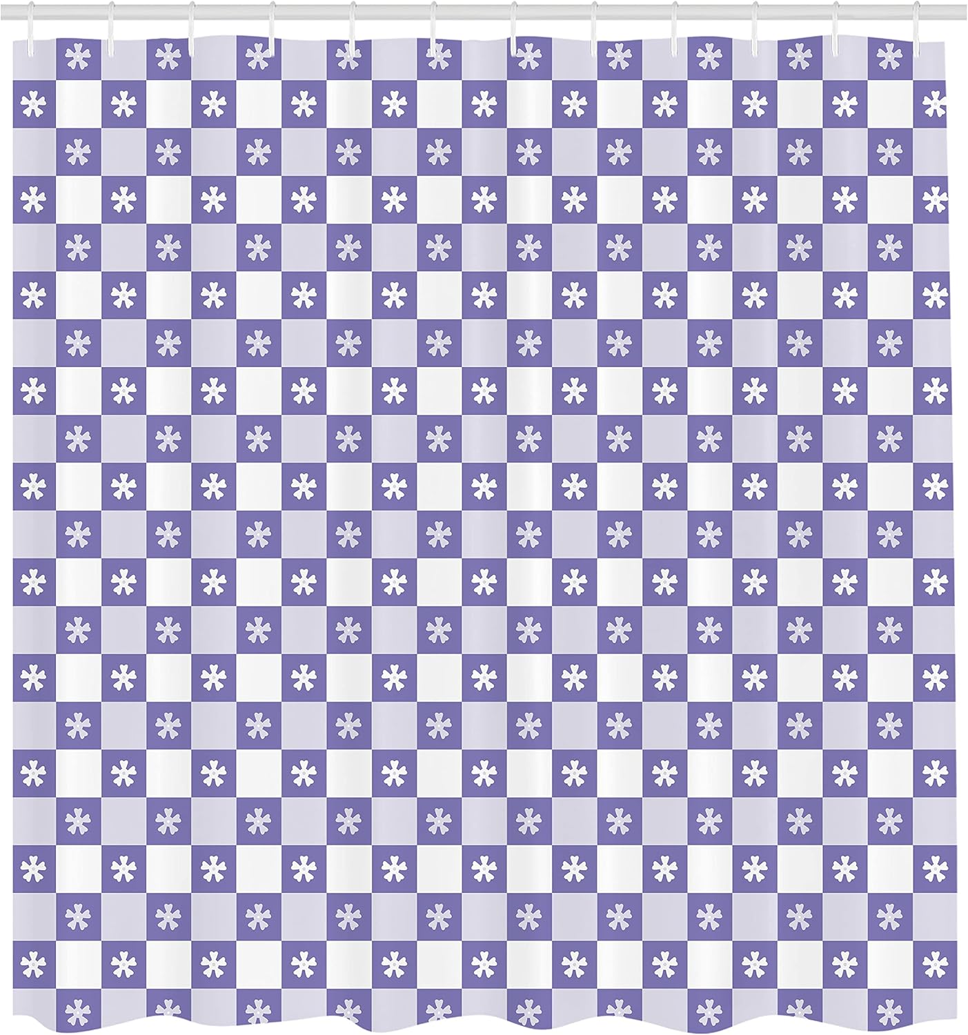 Ambesonne Floral Shower Curtain Set 69x70 Pastel Purple