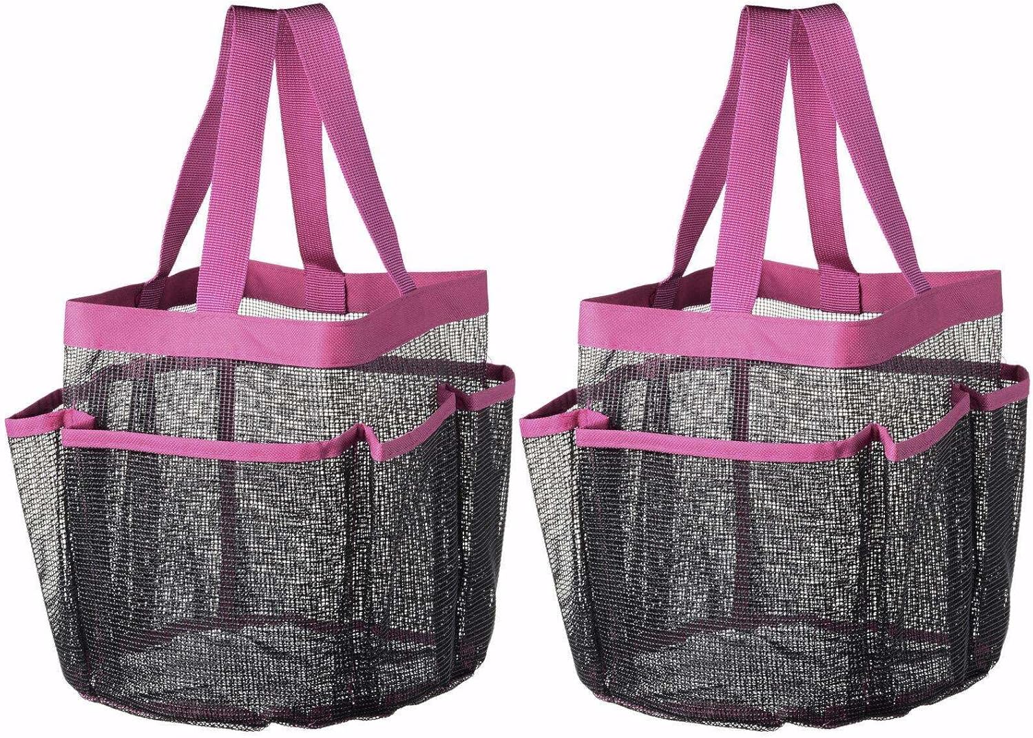 FINANCIALLY LIT 2-Pack Portable Mesh Shower Caddy