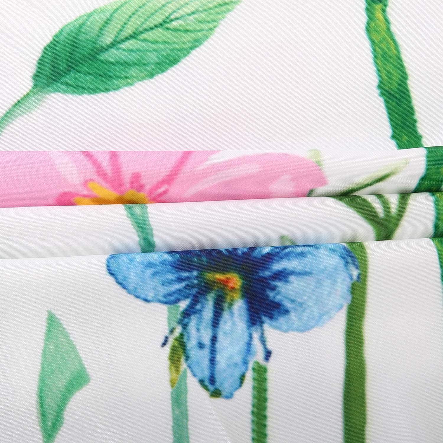 LIVILAN Floral Shower Curtain 72x72 1