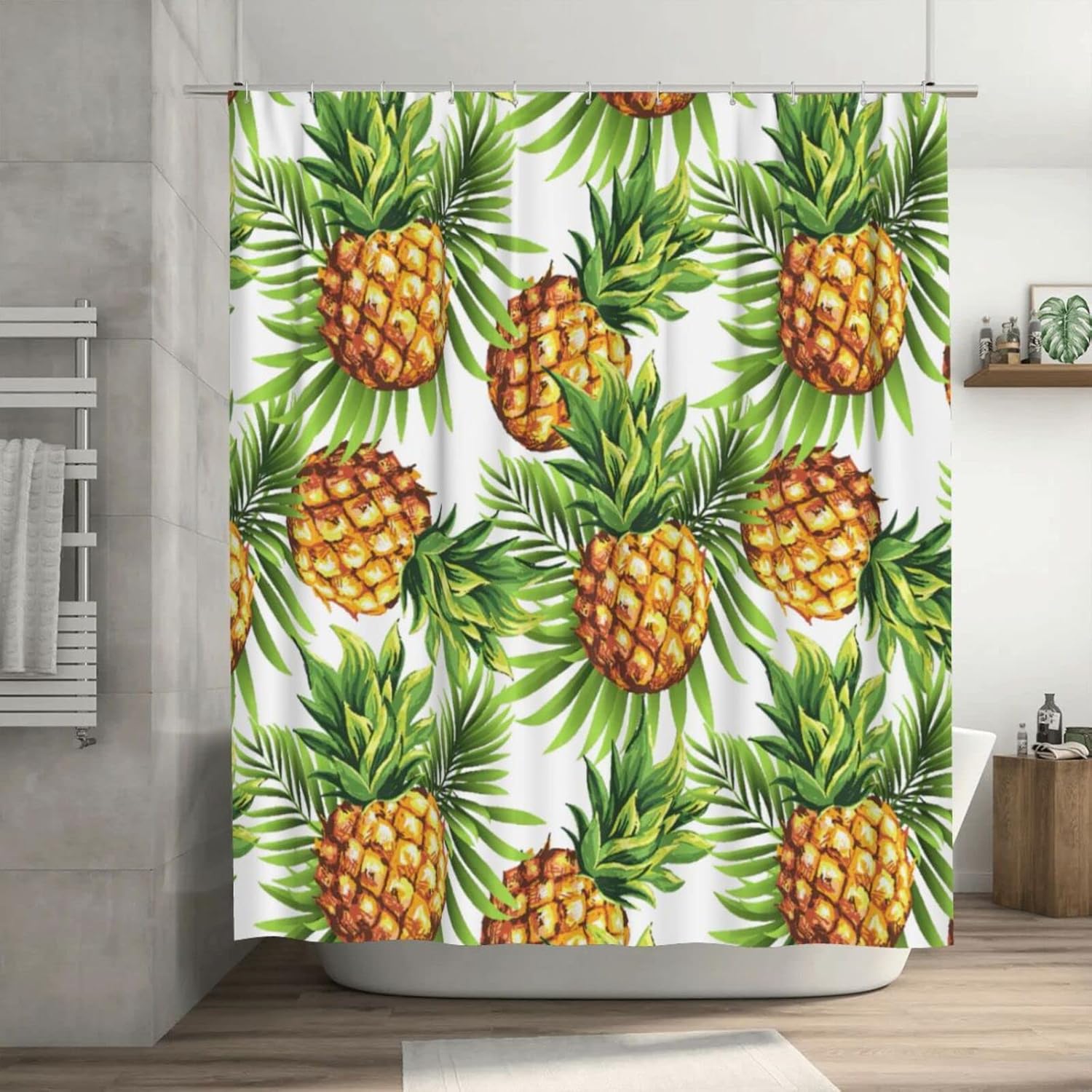 Banonaty Pineapple Shower Curtain 60x72 in