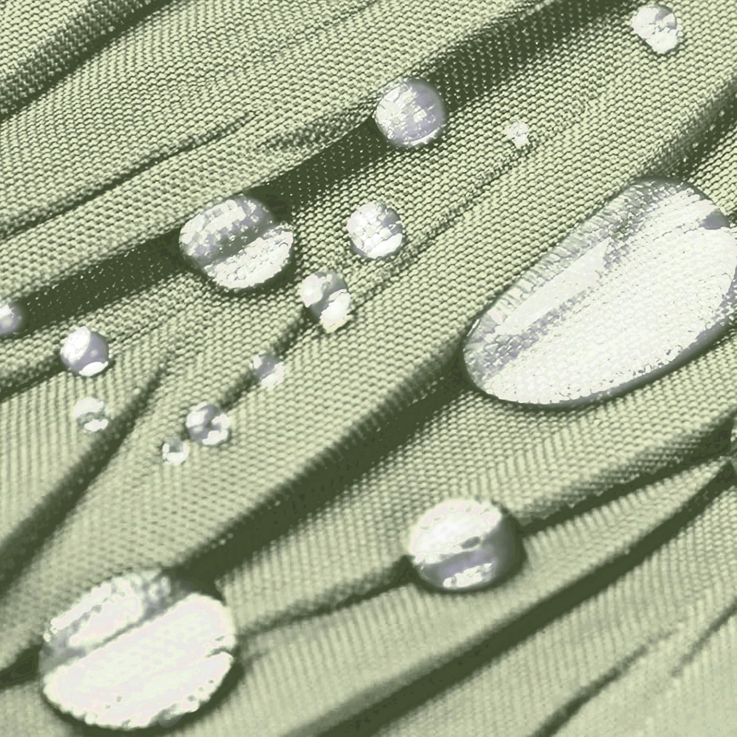 Sage Green Crumpled Shower Curtain Set with Snap-in Liner - 72x72