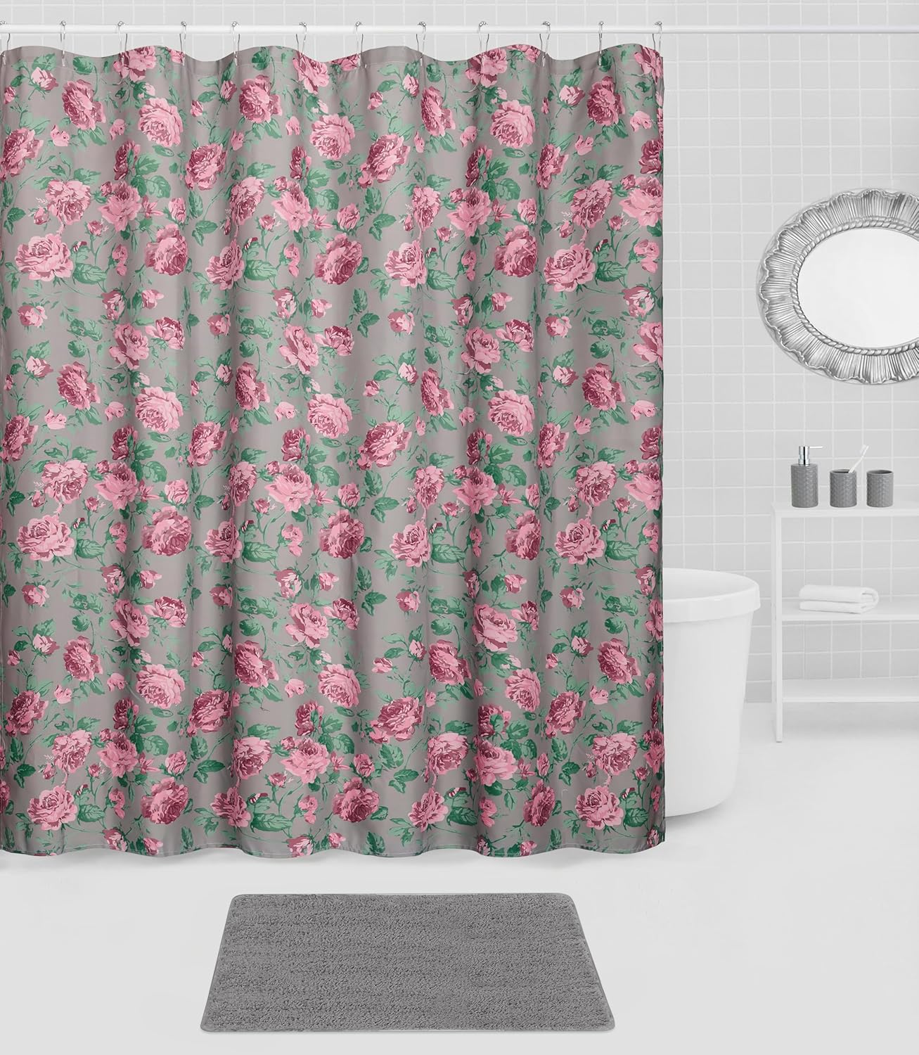Salt Sea 17-Piece Coastal Bathroom Accessory Set - Grey